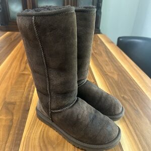 Chocolate Brown Classic Tall UGG boots